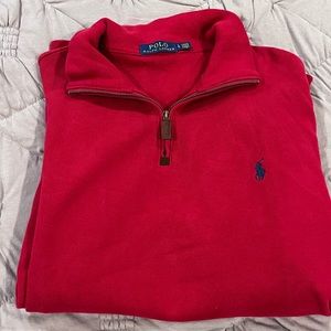 Polo by Ralph Lauren - 1/4 Zip Fleece - Men’s Size L - Red.